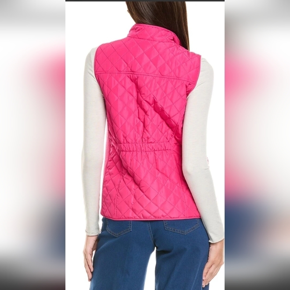 Talbots Womans Puffer Vest Pink ,Zipper front and pockets Sz Sp Talbots Petite